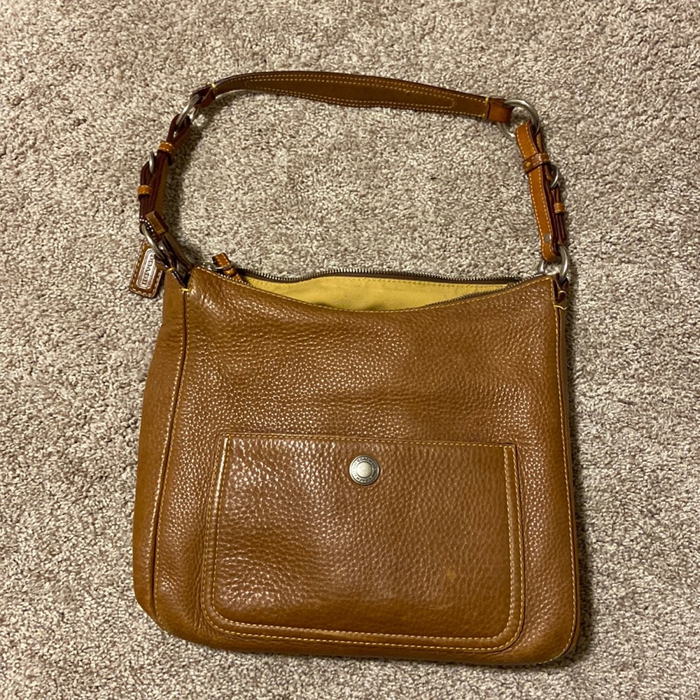 Leather Coach purse